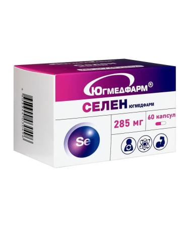 Yugmedpharm Selenium N60 caps 285mg - 2pcs - Buy Online on GoSupps.com
