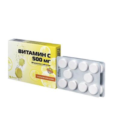 Aven LLC Vitamin C 500 mg with the taste of orange n20 table spike 2100 mg - Buy Online on GoSupps.com