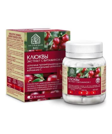 VIS LLC cranberries extract with vitamin C N30 caps 0.4 g