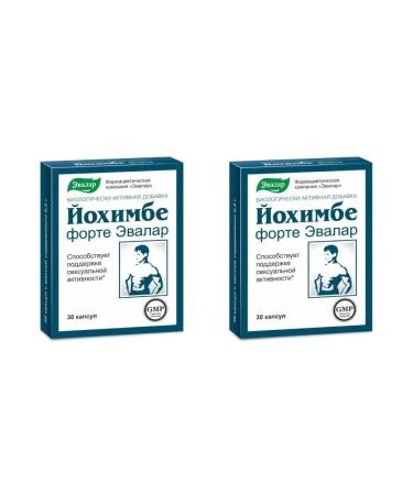 Evalar Yochimbe Forte N30 caps - 2pcs