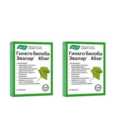 Evalar ginkgo biloba n40 table - 2pcs