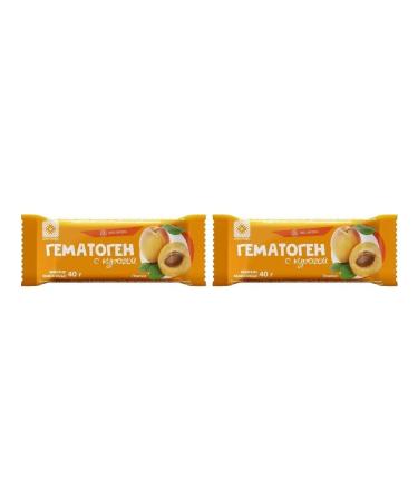 Exon OJSC Hematogen with dried apricots 40.0 tiles of exon - 2pcs
