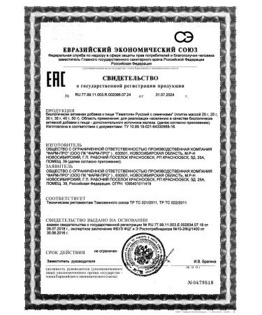 Pharmpro PC LLC Russian hematogen with seeds 40.0 plates - 2pcs - Buy Online on GoSupps.com