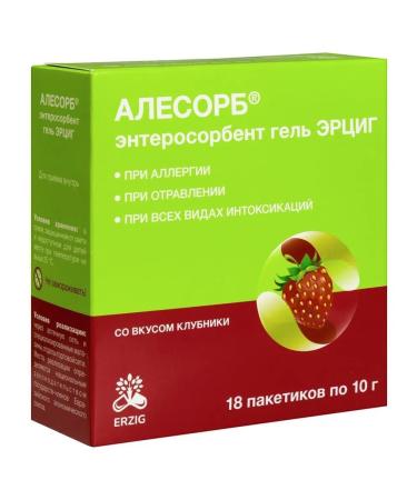 Erzig Enterosorbent Gel Alesorb with a club club - 2pcs - Buy Online on GoSupps.com