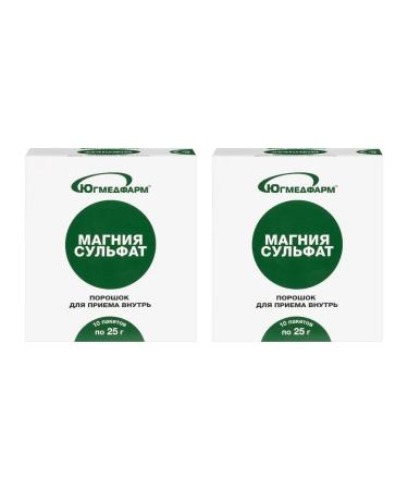 Yugmedpharm magnesium sulfate n10 pores of pores of 25.0 - 2pcs