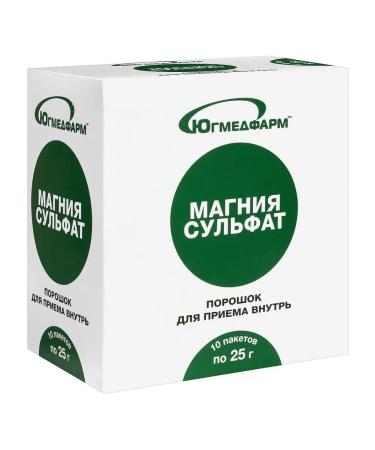 Yugmedpharm magnesium sulfate n10 pores of pores of 25.0 - 2pcs - Buy Online on GoSupps.com