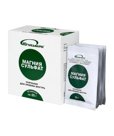 Yugmedpharm magnesium sulfate n10 pores of pores of 25.0 - 2pcs - Buy Online on GoSupps.com