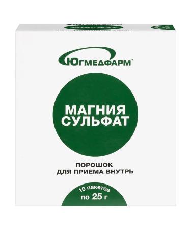 Yugmedpharm Magnesium sulfate n10 pores of pores 25.0