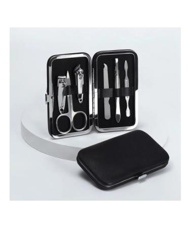 Elegant manicure set in a black case