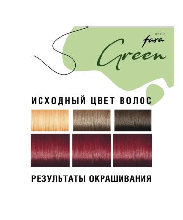 FARA Persistent cream coloring without ammonia Eco Line Green Cherry - Buy Online on GoSupps.com