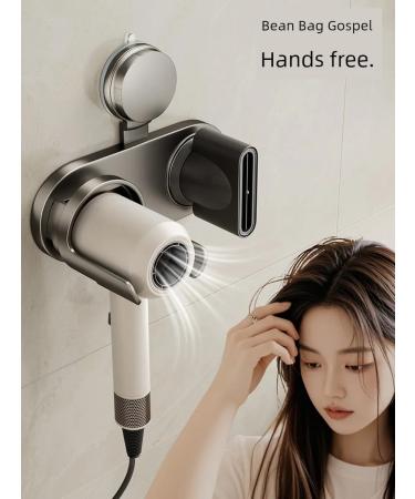 Holder for a hairdryer simple milk-white with a suction - Buy Online on GoSupps.com