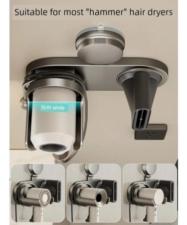 Holder for a hairdryer simple milk-white with a suction - Buy Online on GoSupps.com