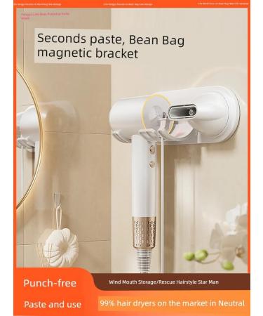 New magnetic holder for a hairdryer light pink color - Buy Online on GoSupps.com