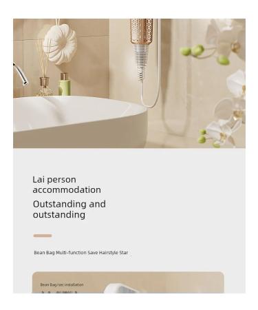 Magnetic holder for a hairdryer ceramics white nozzle - Buy Online on GoSupps.com