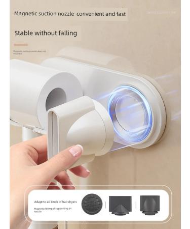 Magnetic holder for a hairdryer ceramics white nozzle - Buy Online on GoSupps.com