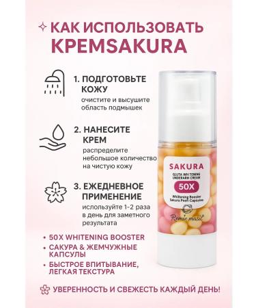 INDIND intensive whitening cream for an intimate zone and armpit Sakura50
