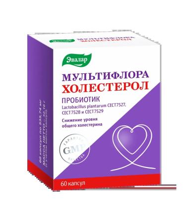 Multiflora Evalar cholesterol capsule weighing 535 74 mg 60 pcs