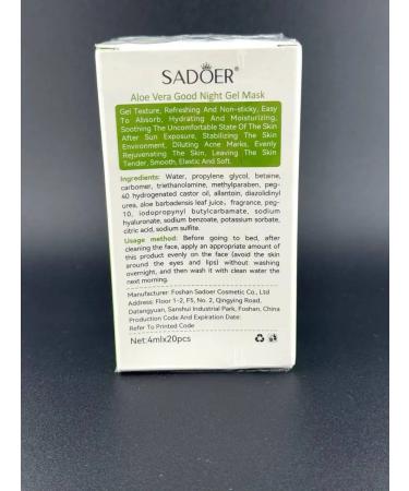 OF01 Gel face mask with aloe vera 20 sticks - Buy Online on GoSupps.com