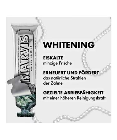 Whitening toothpaste with mint K Marvis 85 ml 3 pcs - Buy Online on GoSupps.com
