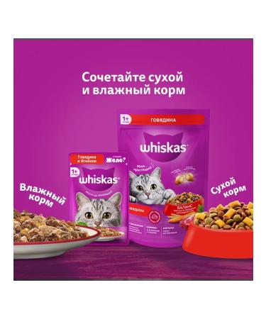 WHISKAS Wet food for cats veal and lamb 28x75g - Buy Online on GoSupps.com