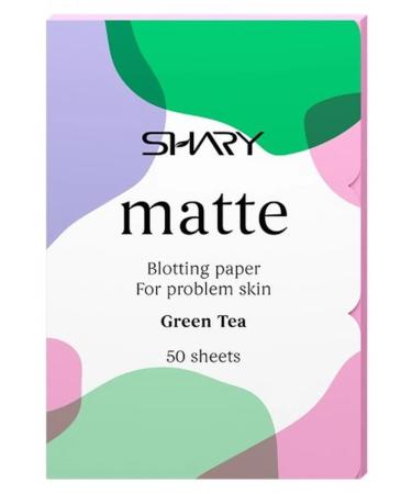 Beauty and care Shary Mattifying Facial Wipes for Problem Skin Green Tea 50 pcs.