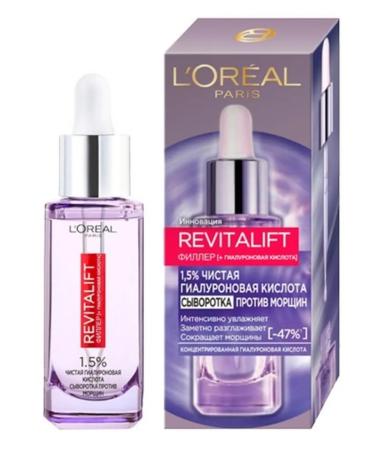 Beauty and care L'Or al Paris Revitalift Filler (+ Hyaluronic Acid) Anti-Wrinkle Face and Neck Serum 30 ml