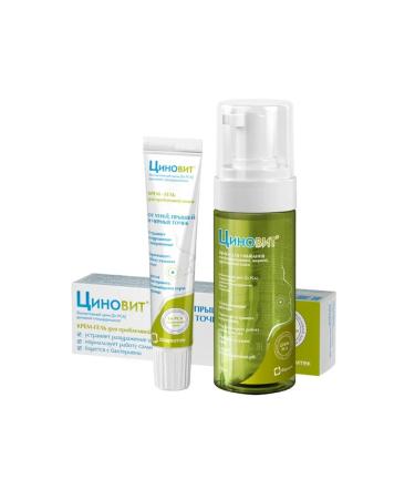 Beauty and care Set of Zinovit Cream-Gel for Problem Skin 35ml + Combination Cleansing Foam for Oily Problem Skin 150ml at a discount