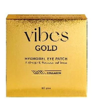 Beauty and care Vibes hydrogel eye patches with gold and collagen 60 pcs. - Buy Online on GoSupps.com