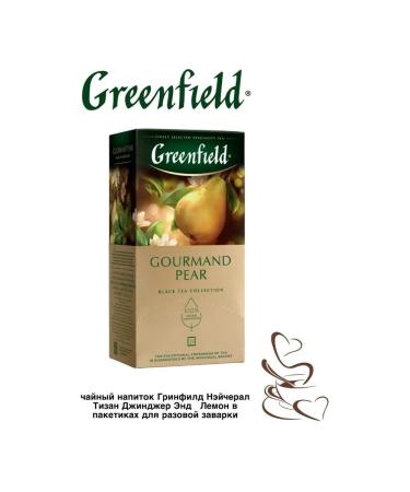 Greenfield Black tea Gourmand Pear 25 bags 3 pieces - Buy Online on GoSupps.com