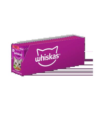 WHISKAS Wet food for cats stew with veal and tongue 28pcs x 75g - Buy Online on GoSupps.com