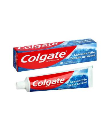 Colgate toothpaste "Fresh breathing strong teeth"