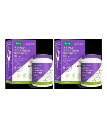 Evalar Alpha -lipoic acid 100 mg N30 caps 1.1 g - 2pcs