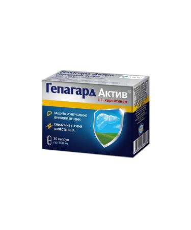 Hepagard Act Active Active Capsules by 0 36 g 30 pcs
