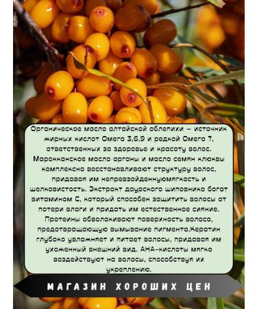 Natura Siberica Sea buckthorn balm for dyed and lightened hair 6pcs - Buy Online on GoSupps.com