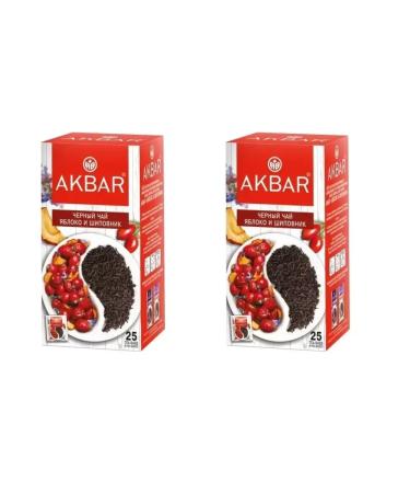 AKBAR Tea black apple and rosehip