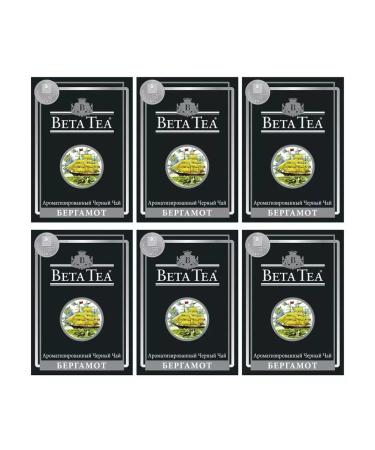 Beta Tea Black tea Earl Grey Bergamot 100 g 6 pcs