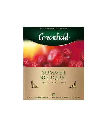 Greenfield Summer Bouquet tea raspberries 100 bags