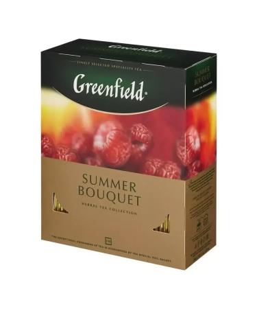 Greenfield Summer Bouquet tea raspberries 100 bags - Buy Online on GoSupps.com