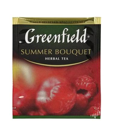 Greenfield Summer Bouquet tea raspberries 100 bags - Buy Online on GoSupps.com