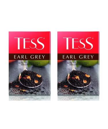 TESS Earl Grey tea black sheet with the aroma of bergamot 100 g