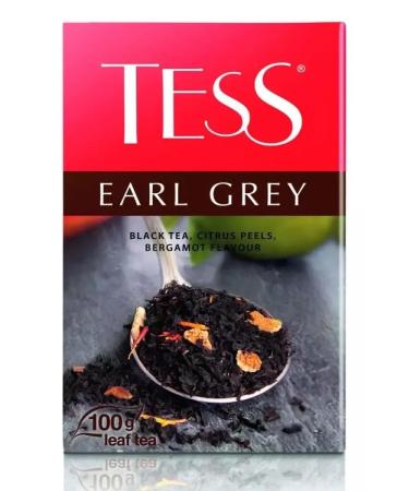 TESS Earl Grey tea black sheet with the aroma of bergamot 100 g - Buy Online on GoSupps.com