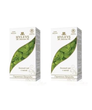 HYLEYS Green tea with mint 2 packages of 25 bags