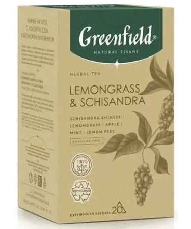 Greenfield Tea in Lemongrass Schisandra 2 UD pyramids - Buy Online on GoSupps.com