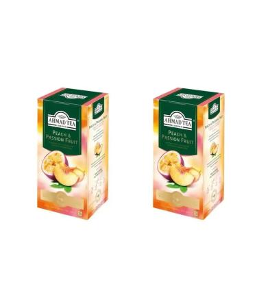 Ahmad Tea Black tea with the aroma of peach-markeia 2 packages
