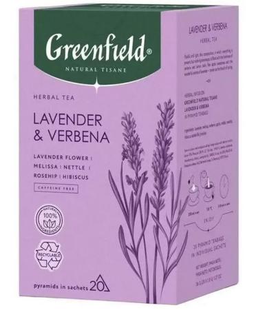 Greenfield Tea in the pyramids Laverbena 2 U to 20 pcs - Buy Online on GoSupps.com