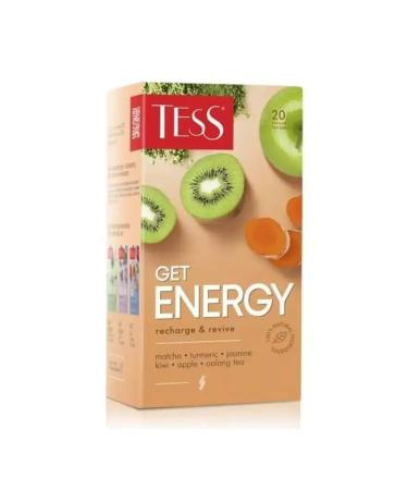 TESS Get Energy oolong tea with additives 20 bags - Buy Online on GoSupps.com