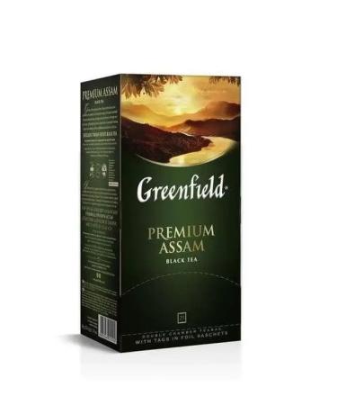 Greenfield Black tea Premium Assam 25 bags - Buy Online on GoSupps.com