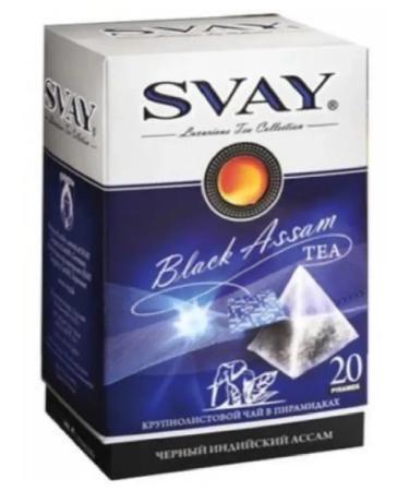 SVAY Black Black Assam Tea 20 pyramids of 2.5 grams