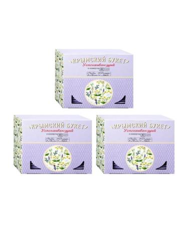 CRIMEAN BOUQUET Coaling tea drink 40 bags 3 pcs