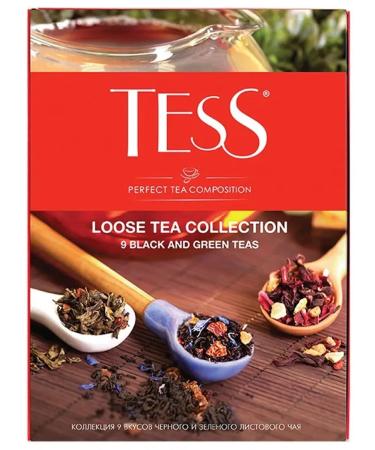 TESS Leaf Loose Tea Collection Leaf Assorted 9 types 350 g
